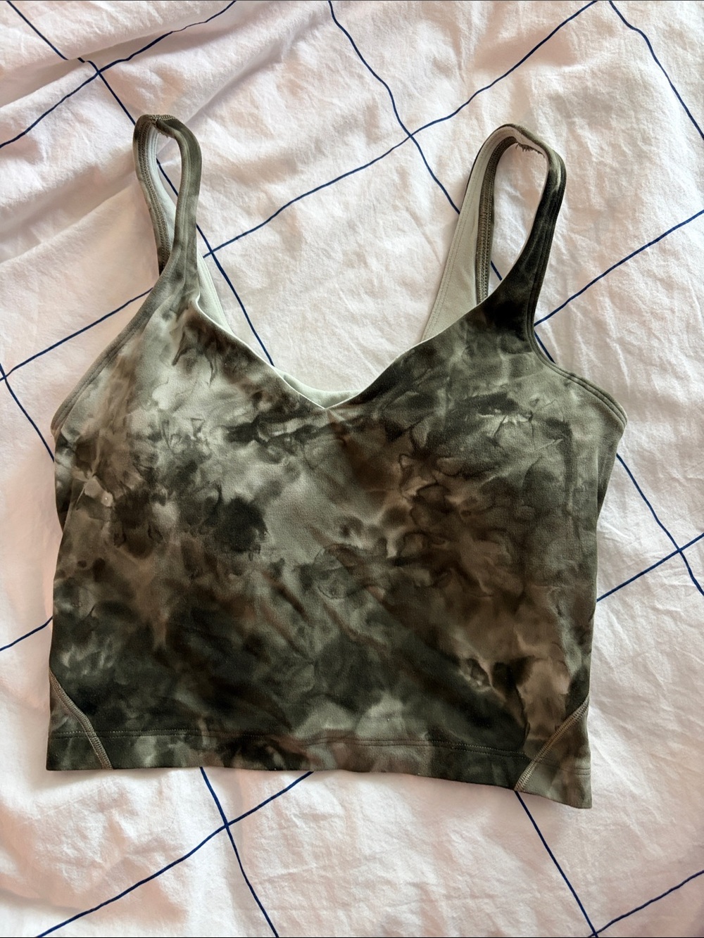lululemon athletica align tank Olive Tie-Dye